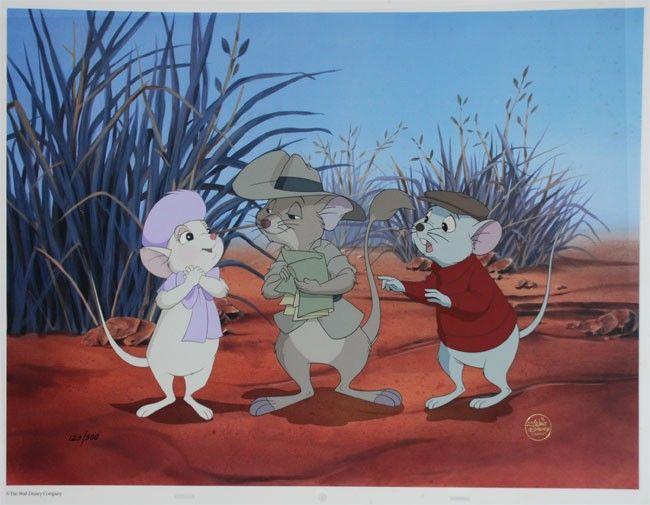 The Rescuers Down Under Logo - Disney Animation Art Limited Edition Cel The Rescuers Down Under ...