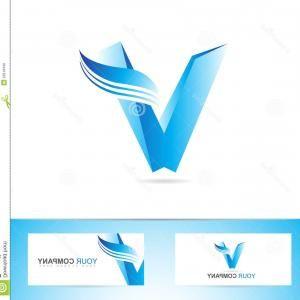 Blue V Company Logo - Letter V Logo Abstract Elements Concept Company Logos Collection Set ...