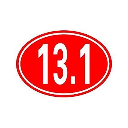 Red Oval Automotive Logo - Oval 13.1 Sticker Cut: Automotive