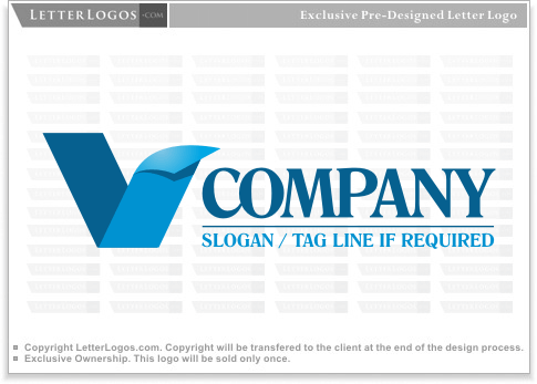Blue V Company Logo - 43 Letter V Logos