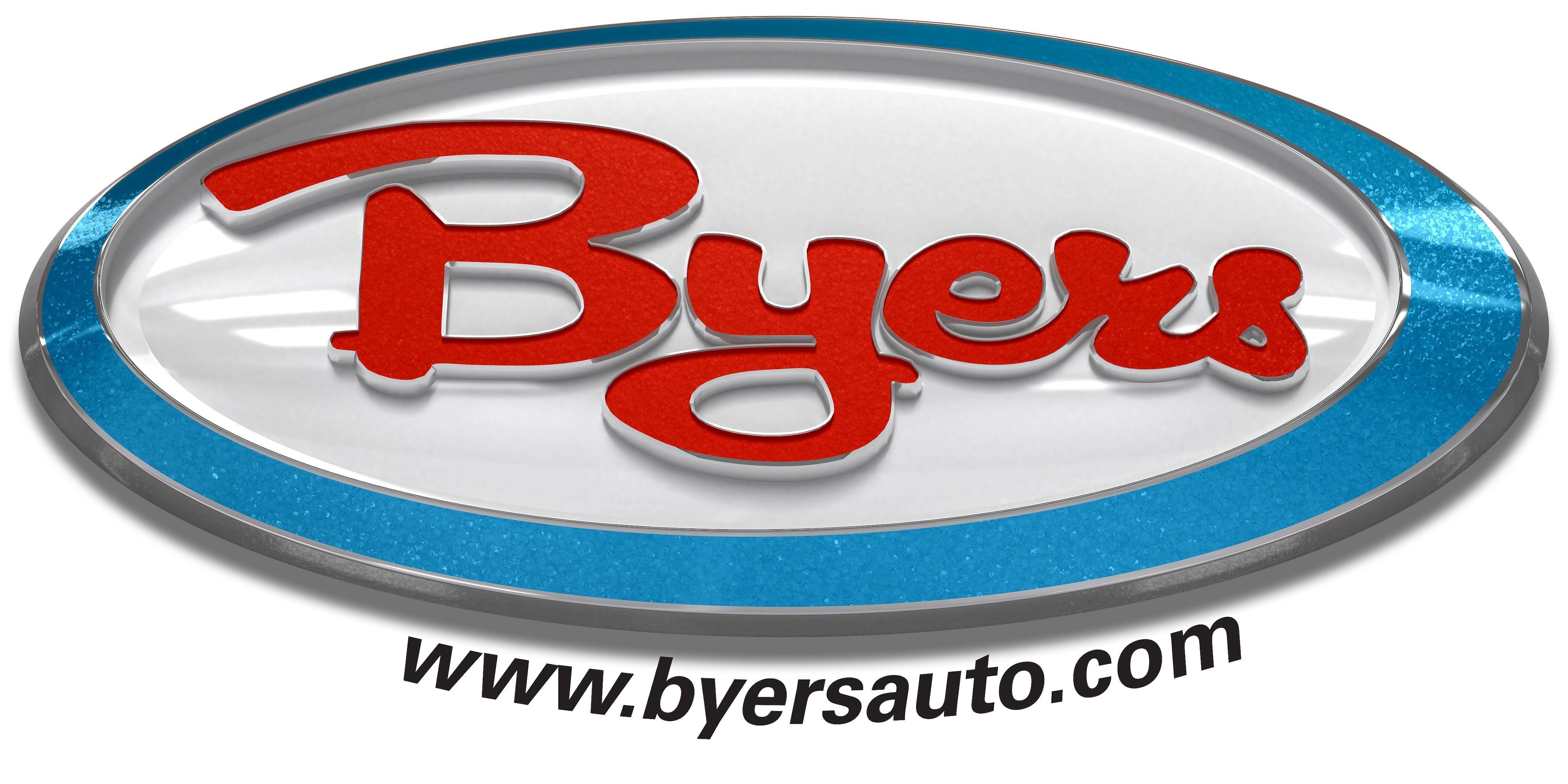 Red Oval Automotive Logo - About Us. Byers Auto Group