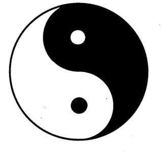 Black and White Chinese Logo - What is the meaning of ying yang symbol?