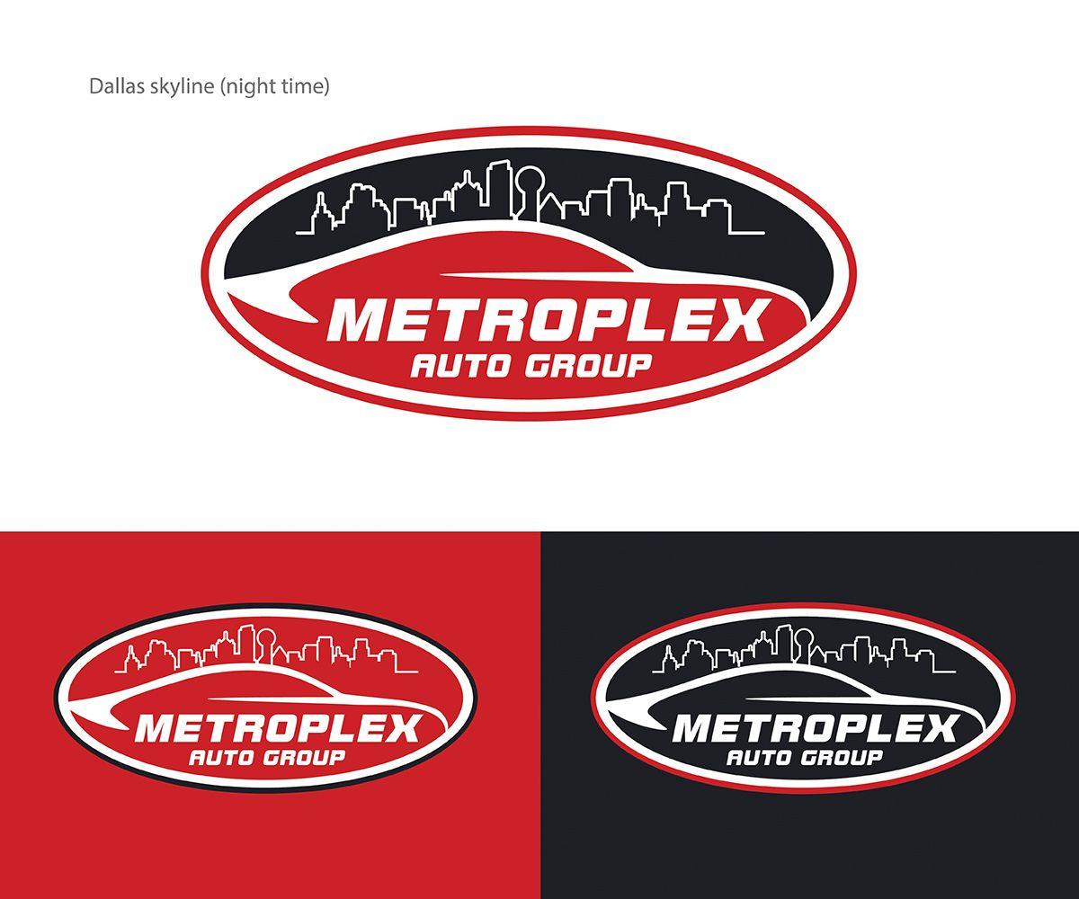 Red Oval Automotive Logo - Serious, Modern, Automotive Logo Design for Metroplex Auto Group