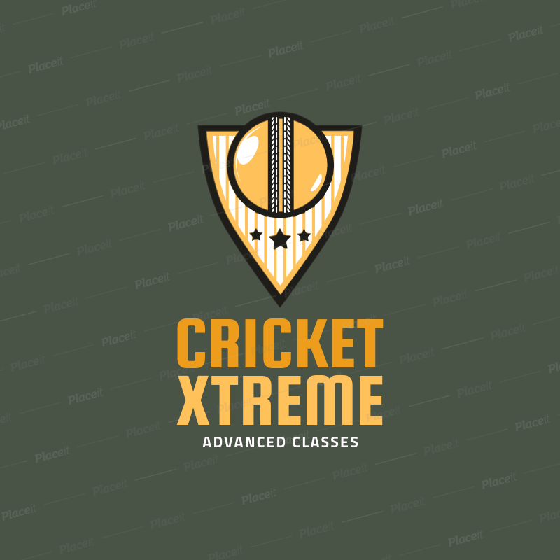 Cricket Team Logo - Placeit - Cricket Logo Maker