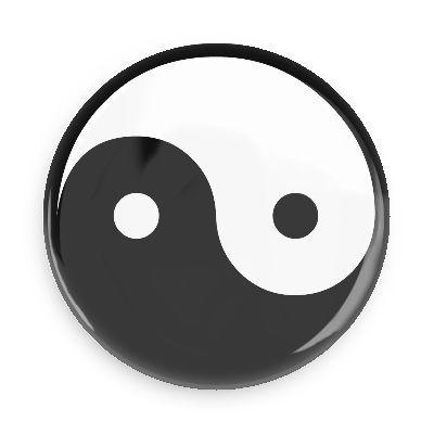 Black and White Chinese Logo - Lambang Black N White