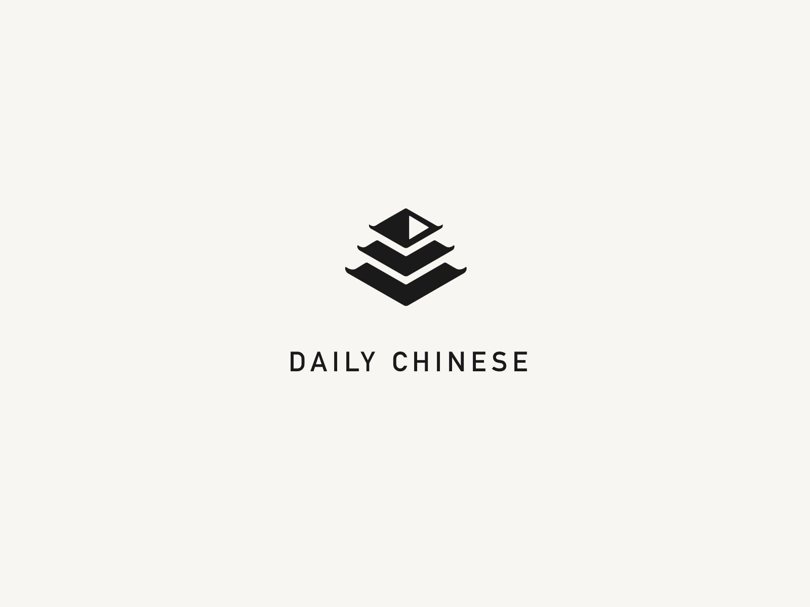 Black and White Chinese Logo - Daily Chinese Logo by Chris Mlynarski | Dribbble | Dribbble