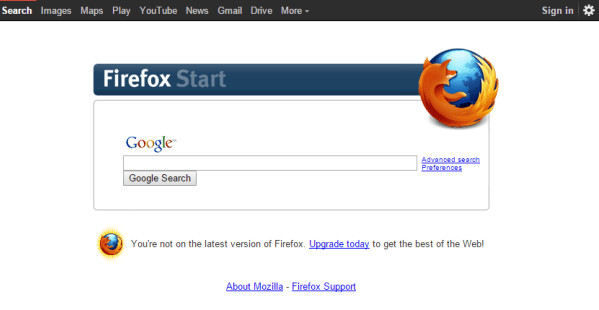 Google Maps Firefox Logo - Google Removes Old Firefox Start Page