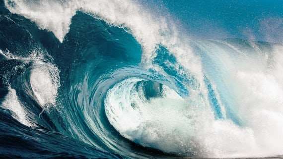 Tsunami Wave Logo - Calculating tsunami's size and destructive force