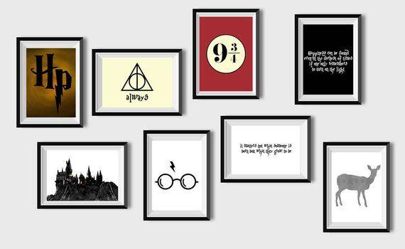 Printable Harry Potter HP Logo - Harry Potter print Nursery Gallery Wall Art Print Harry Potter