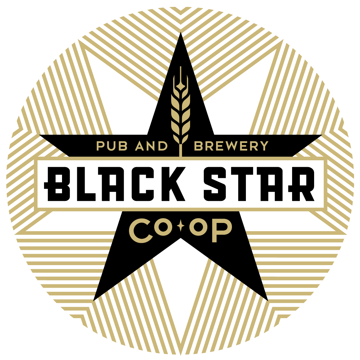 Black Star in Circle Company Logo - Black Star Co Op