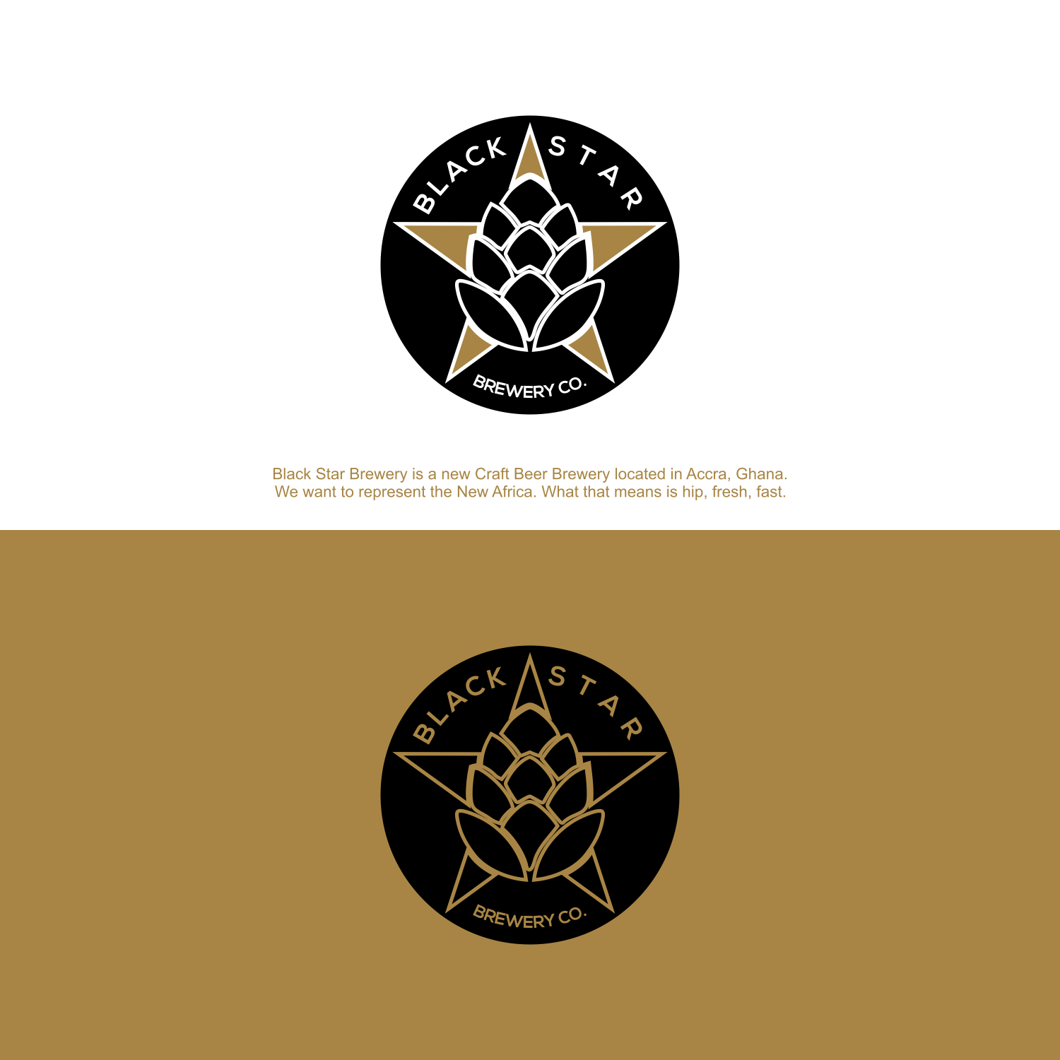 Black Star in Circle Company Logo - Logo Design for Black Star Brewery Co. by SARMONOX | Design #20618323