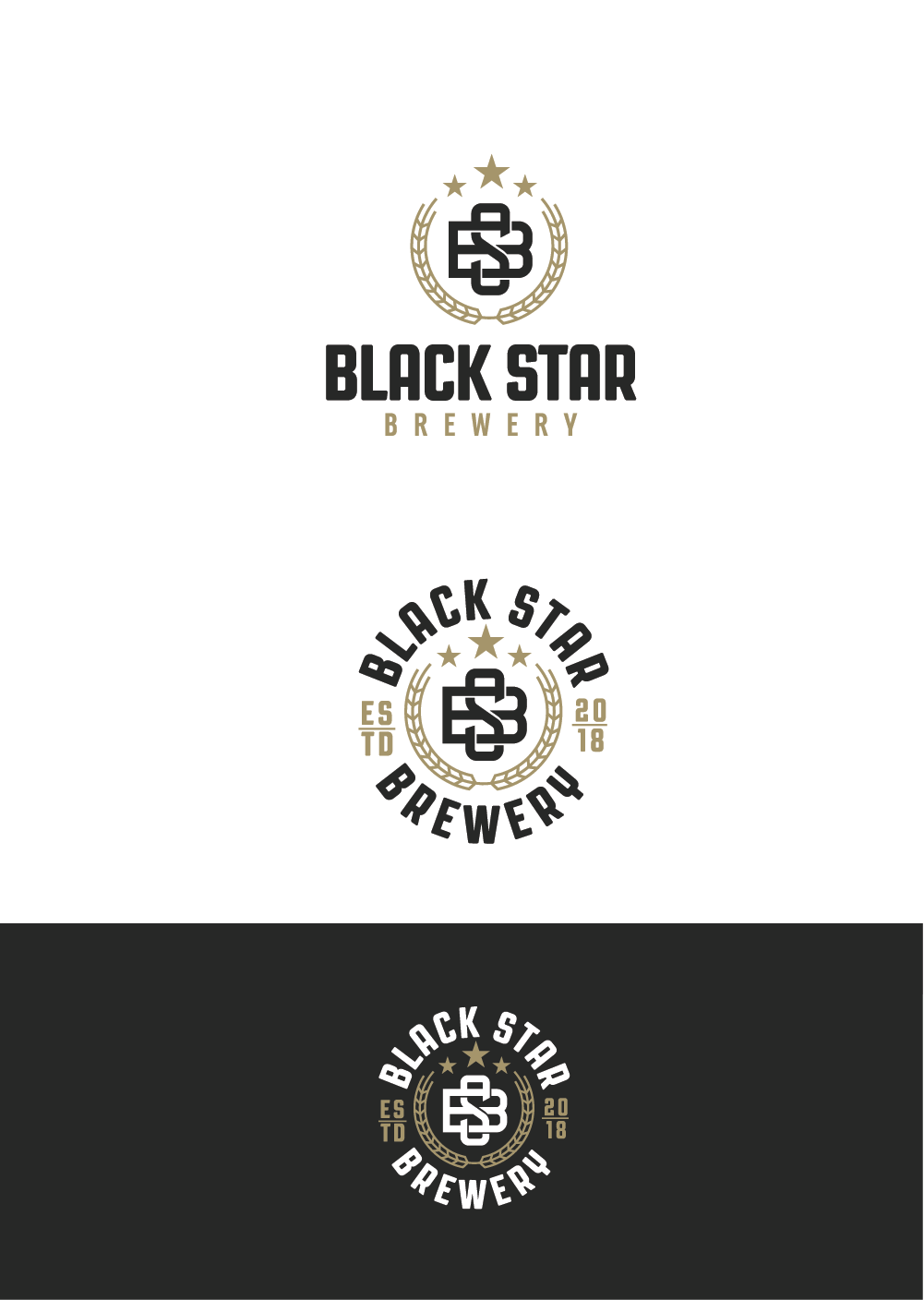 Black Star in Circle Company Logo - Logo Design for Black Star Brewery Co. by NenadM. Design