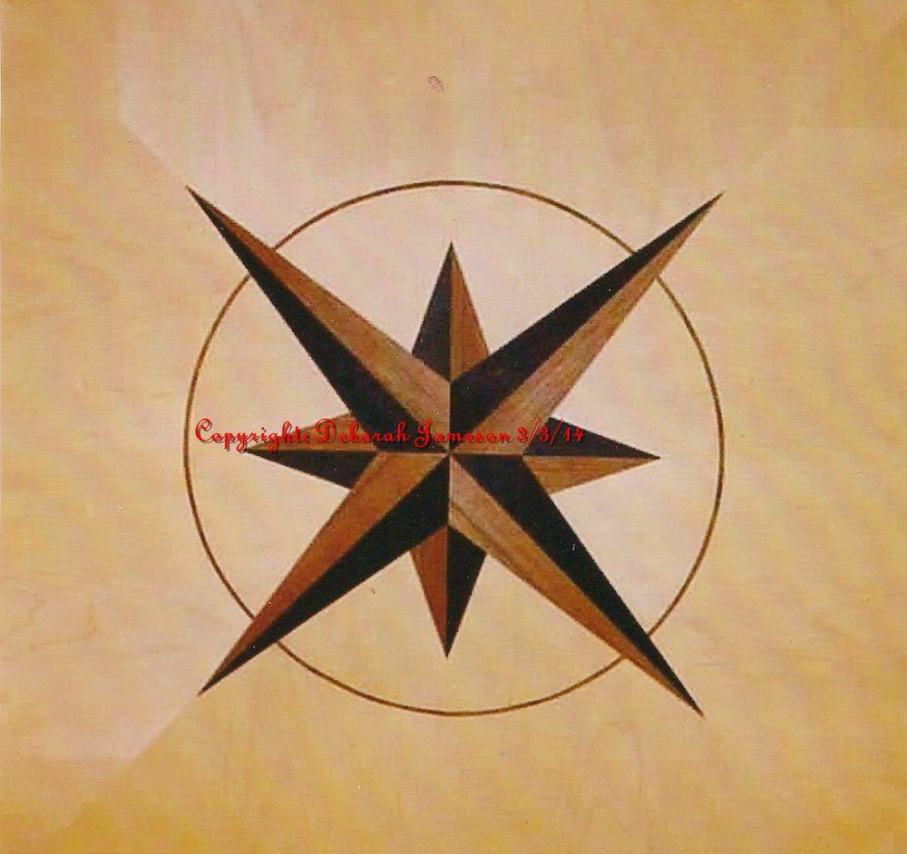 Black Star in Circle Company Logo - Item No. 33. Satinwood And Black Star In A circle. / The Marquetry