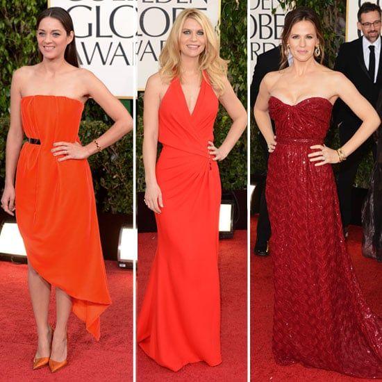 2013 Golden Globe Logo - Golden Globe Awards Red Carpet Trends: Red. POPSUGAR Fashion