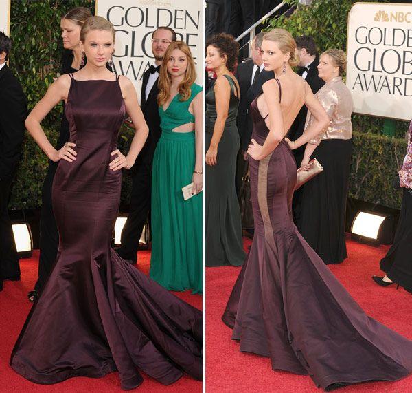 2013 Golden Globe Logo - Taylor Swift Golden Globes Dress 2013 — She Wows In Backless Gown ...