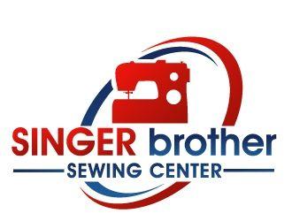 Brother Sewing Logo - SINGER brother Sewing Center logo design - 48HoursLogo.com