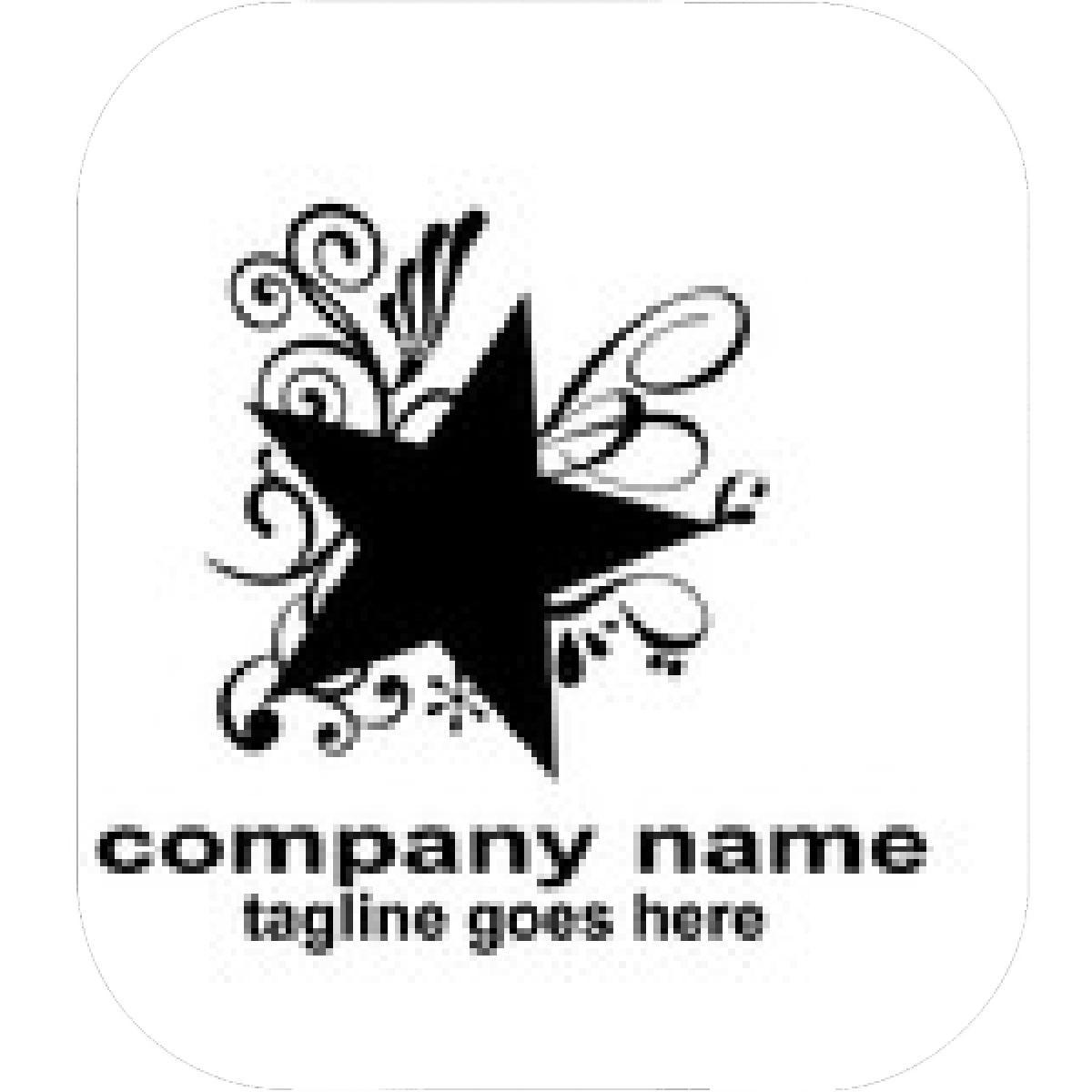 Black Star in Circle Company Logo - Designs – Mein Mousepad Design – Mousepad selbst designen