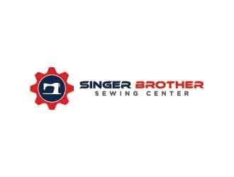 Brother Sewing Logo - SINGER brother Sewing Center logo design