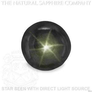 Black Star in Circle Company Logo - Natural Untreated Black Star Sapphire, 2.34ct. (S2411)