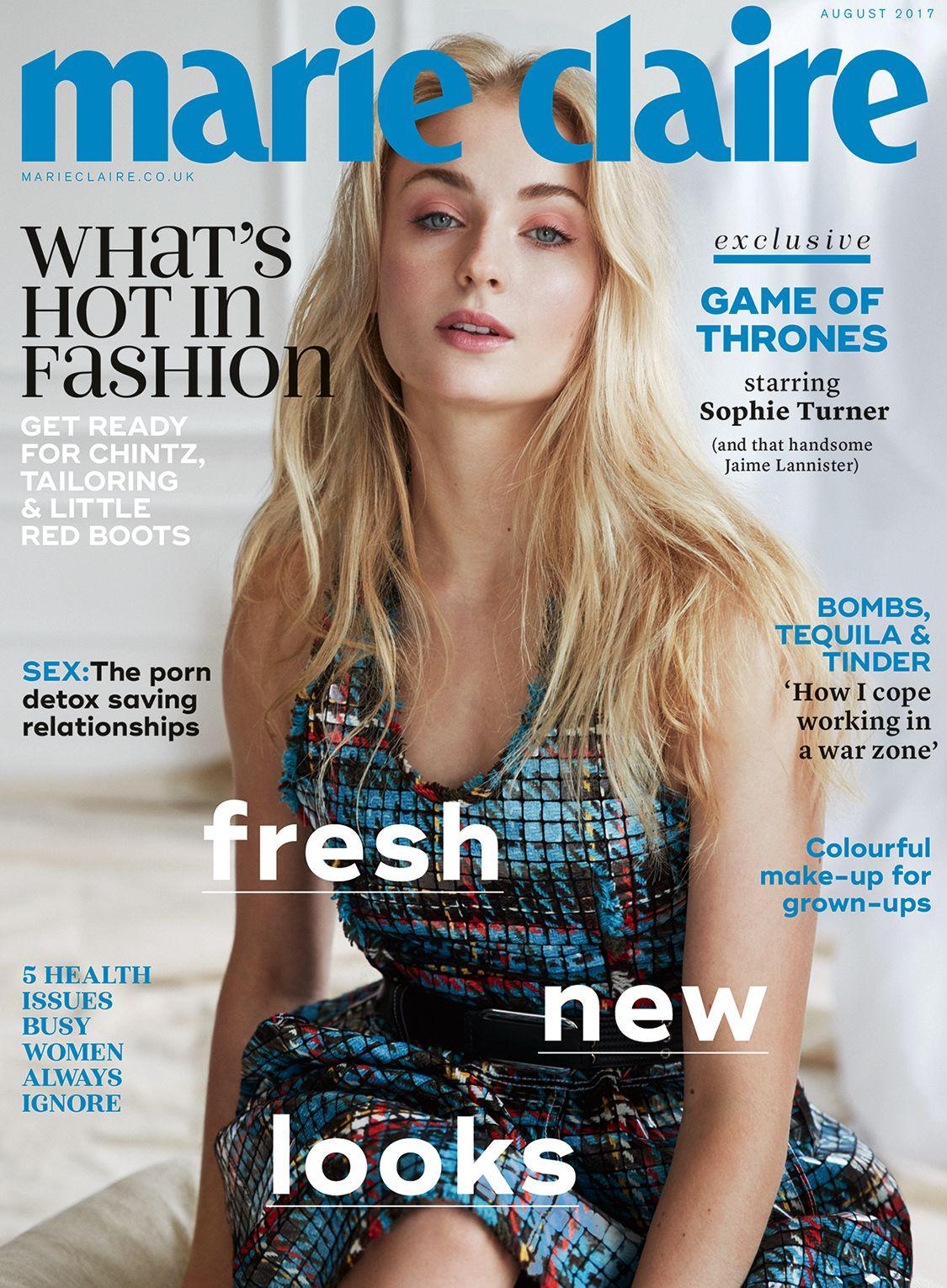 Marie Claire Company Logo - Sophie Turner Is Marie Claire's August Issue Cover Star