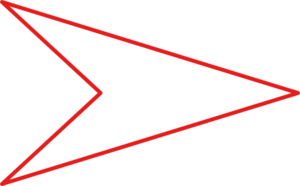 Red and White Arrow Logo - White Arrow Red Outline Clip Art clip art