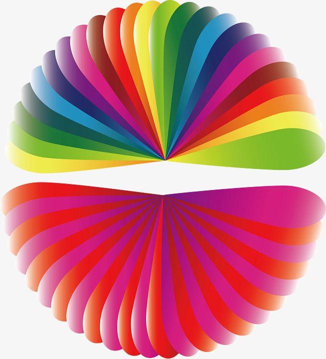 Round Rainbow Logo - Semicircle Creative Design, Logo Design, Rainbow Color, Creative