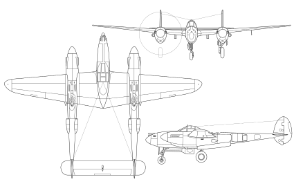 P 38 Lightning Bolt Logo - Lockheed P 38 Lightning