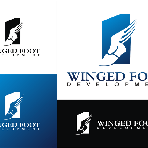 Company with Winged Foot Logo