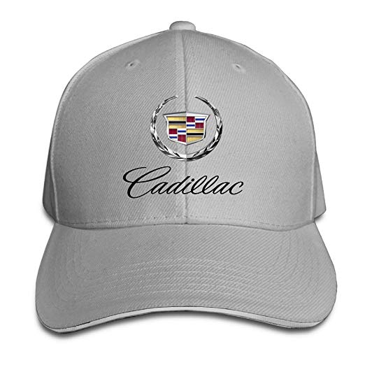 Funny Cadillac Logo - Boomy Fashion Cadillac Logo Sandwich Cap Hat Ash at Amazon Men's ...