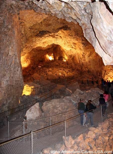 Grand Canyon Caverns Logo - Grand Canyon Caverns - Looking towards the main Chamber - Army Corps ...