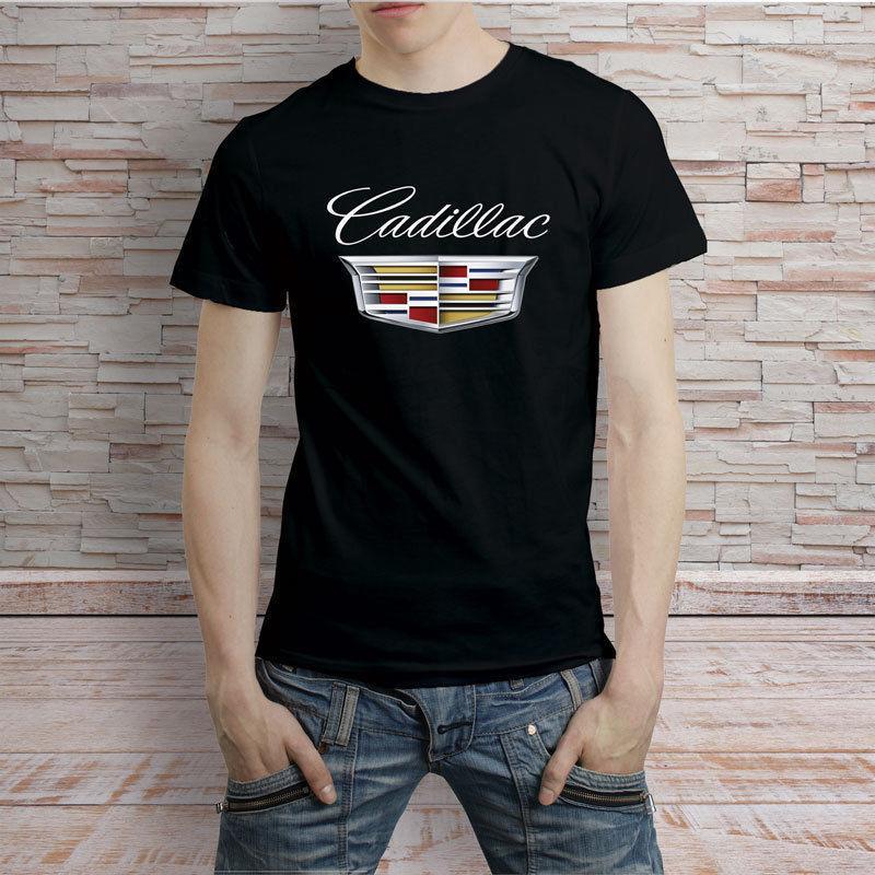 Funny Cadillac Logo - Cadillac Cars Logo Black T-shirt Tee Funny Unisex Casual Tee Gift ...