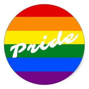 Round Rainbow Logo - Rainbow Logo Stickers & Labels