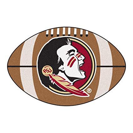 Florida State University Football Logo - NCAA Football Floor Mat w Florida State University Logo