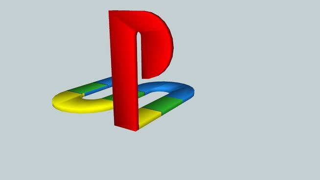 PlayStation 1 Logo - Playstation 1 Logo | 3D Warehouse