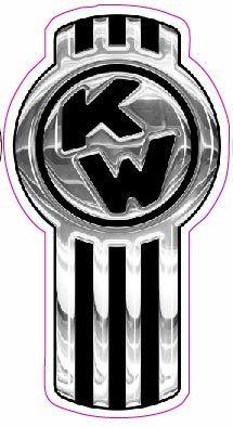 Kenworth Logo - Amazon.com: Kenworth Badge Version 2 Chrome Decal 5