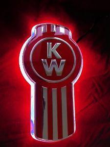 Kenworth Logo - Stealth RED Kenworth Logo backing- Emblem light