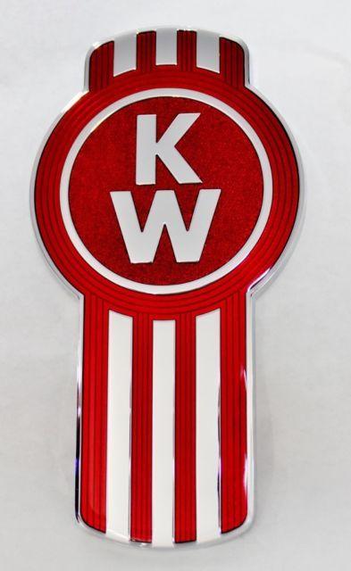 Kenworth Logo - 1 Kenworth Logo Metal Hood Emblem for Side or Grab Handle Very Good ...
