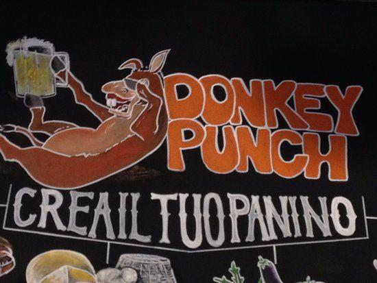 Donkey Punch Logo - il logo è un asinello ubriaco of Donkey Punch, Rome