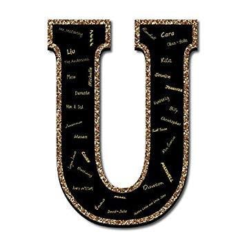 Big Letter U Logo - Big Dot of Happiness Signature Letter U Book