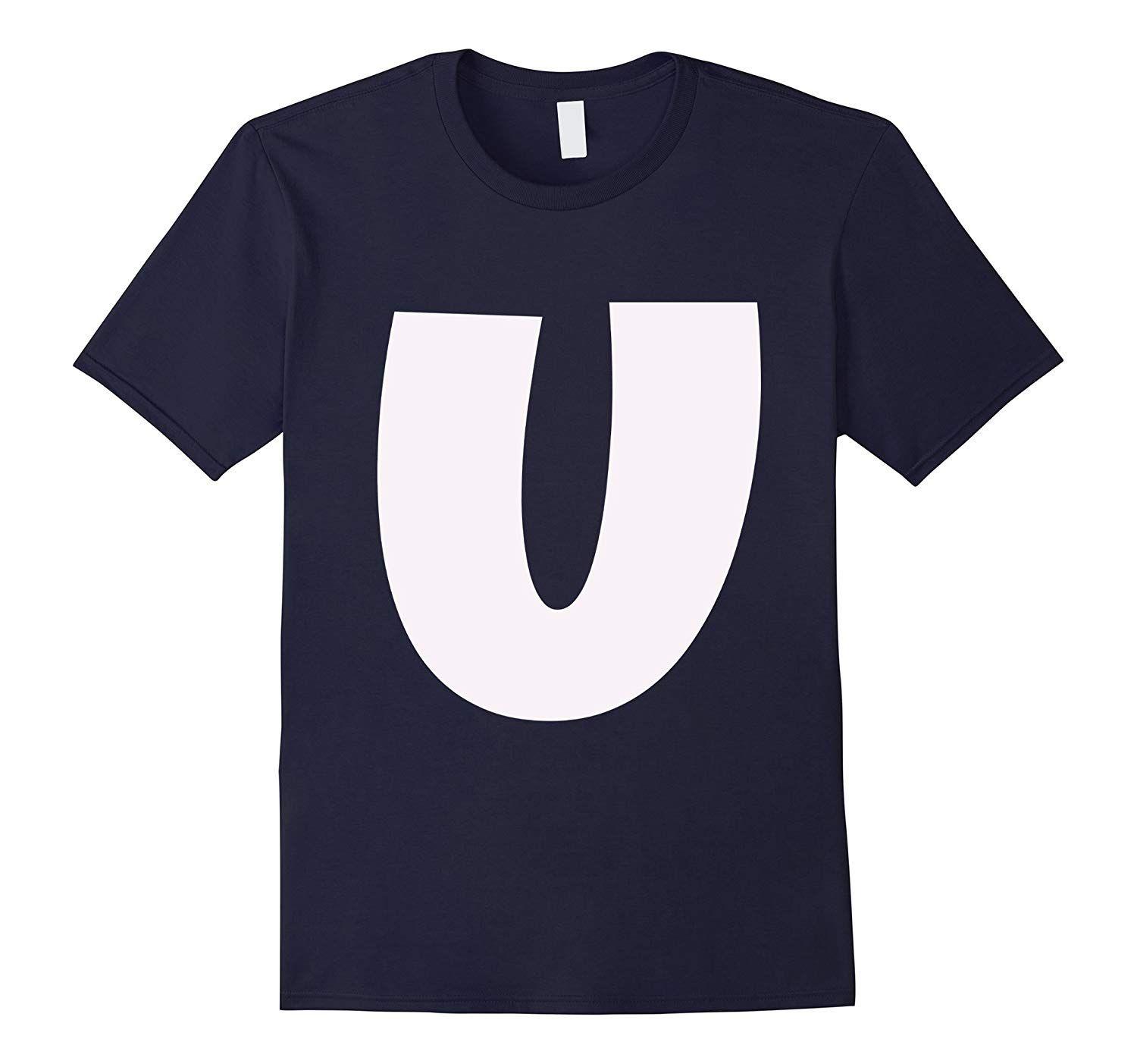 Big Letter U Logo - Big Capital Letter U Alphabet Initials T Shirt TD