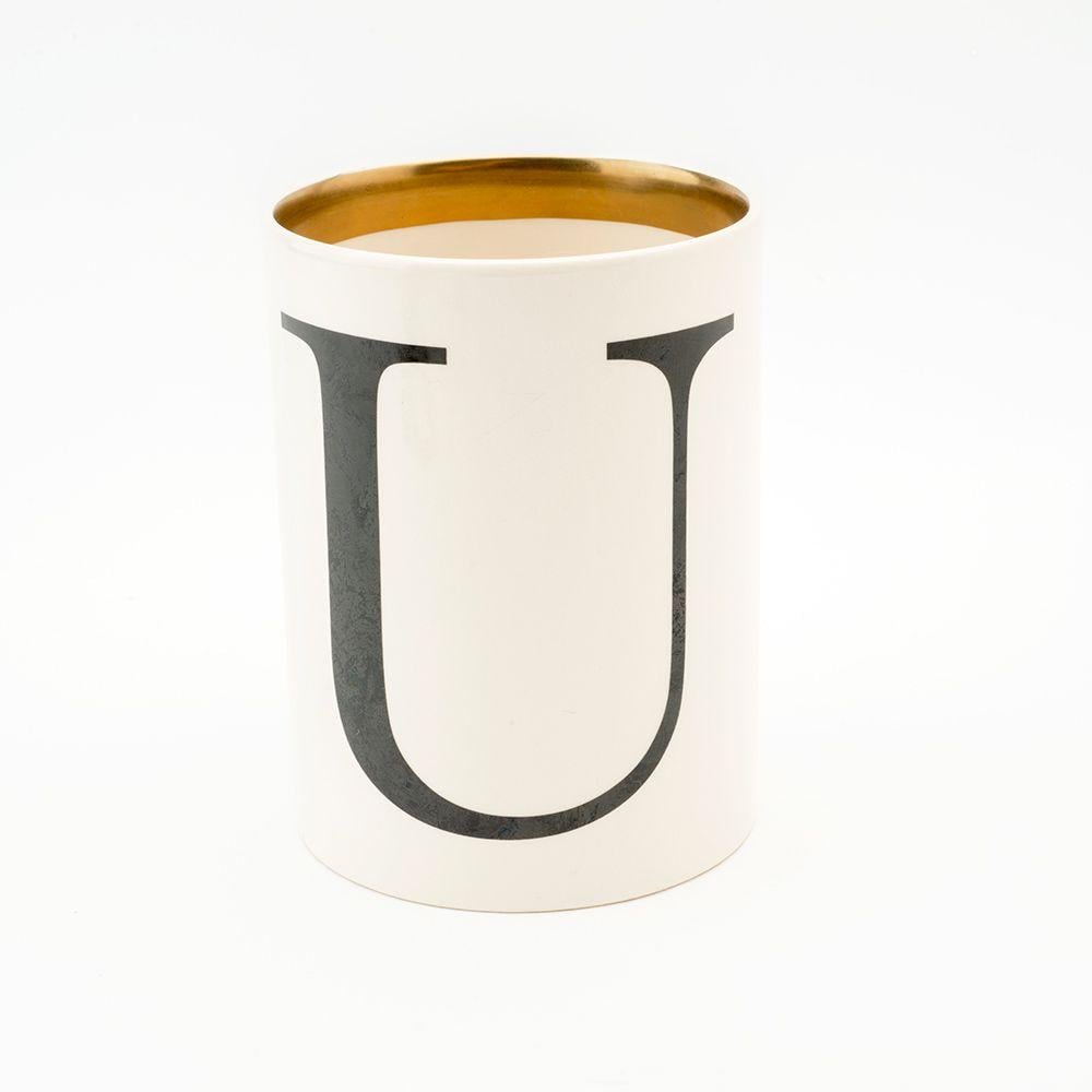 Big Letter U Logo - Baskerville letter U large pen pot Tomato Company