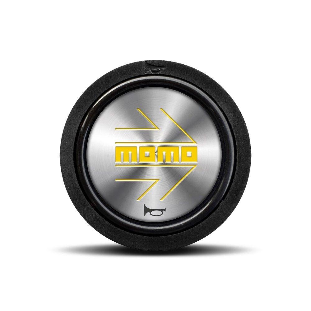 Silver and Yellow Logo - ARROW Shiny Silver/Yellow (Flat Lip / One Point) Horn Button ...