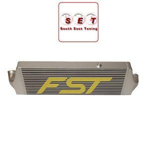 Silver and Yellow Logo - Ford Focus MK2 ST225 Intercooler Silver With Yellow Logo Upgrade | eBay