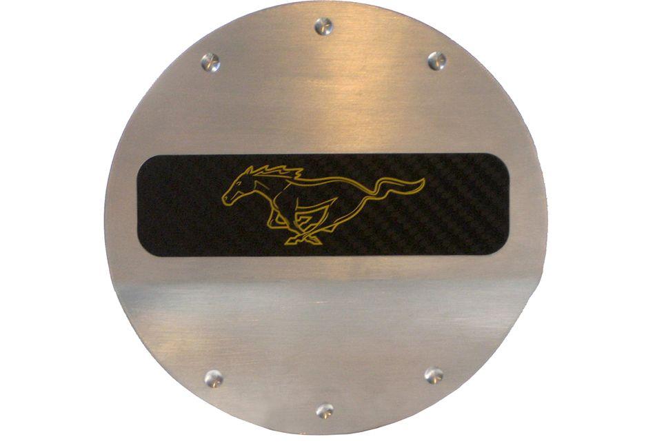 Silver and Yellow Logo - DefenderWorx Mustang Pony Yellow Logo Fuel Door (2015 All), 986 ...