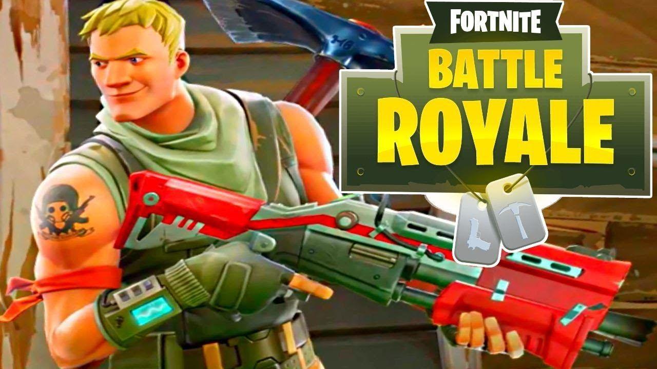 Fortnite Battle Royale YouTube Logo - IS HE OUT OF AMMO?! BATTLE ROYALE