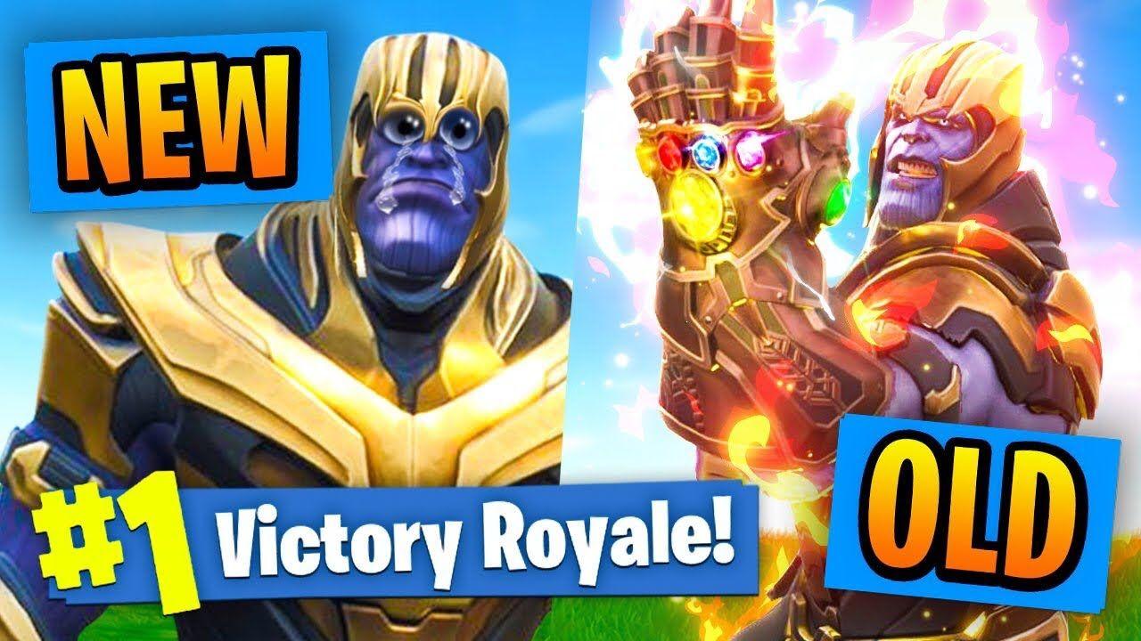 Fortnite Battle Royale YouTube Logo - NEW VS OLD Thanos In Fortnite Battle Royale! - YouTube