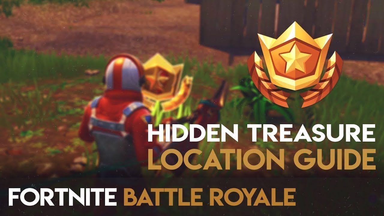 Fortnite Battle Royale YouTube Logo - Hidden Treasure #1 - Battle Pass Season 3 Challenge | Fortnite ...