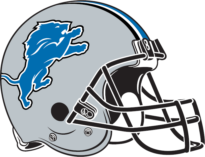 Silver Lions Football Logo - Detroit Lions New Logo | Detroit Lions Helmet Logo (2009) - Silver ...