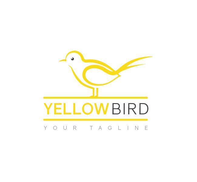 Bird Photography Logo - Yellow Bird Logo & Business Card Template Design Love