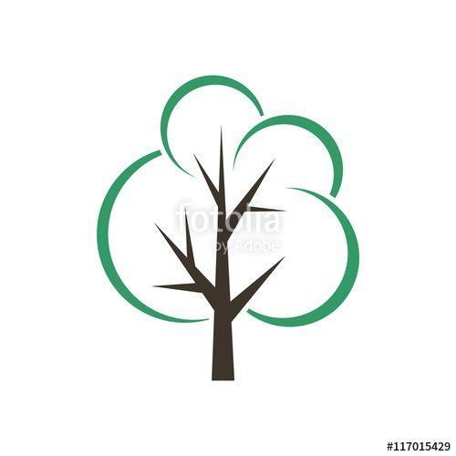 3 Tree Logo - Abstract Tree Logo Template V.3 Stock Image And Royalty Free Vector